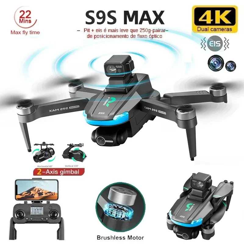 NEW S9S MAX MINI Drone 4K 2-Ax - đánh giá và giá Drone Camera Wide Angle