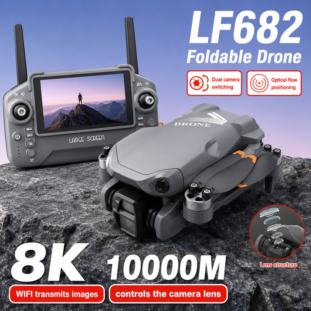 Aerial Photo LF682 Drone 8K HD - đánh giá và giá Drone Camera Professional