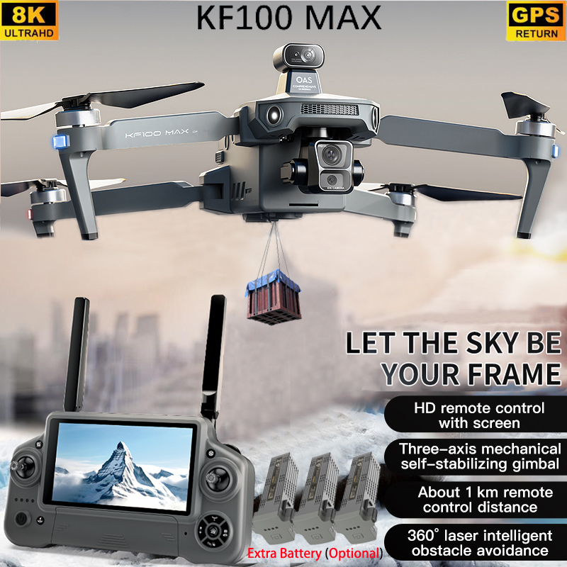 KF100 MAX GPS Drone 4K Camera  - đánh giá và giá Drone Camera With Gimbal